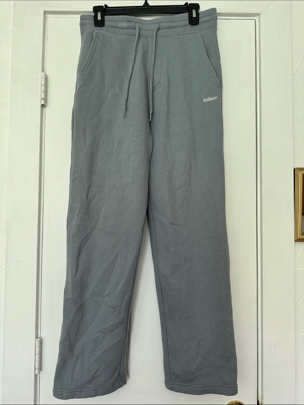Hollister Men's Slate Gray Drawstring Joggers